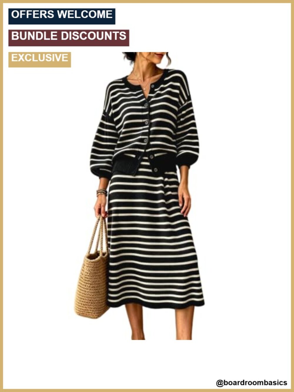 Womens Knit 2 Piece Skirt Set Sweater Cardigan Lounge Outfit S- XL